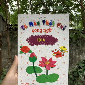 Tô màu thật vui (song ngữ) - Hoa (2024-10k)